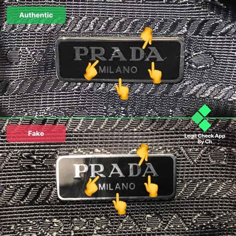 prada label authentic|prada real or fake.